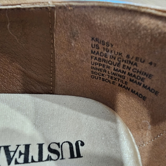 Just Fab flats light brown size 10 new condition - Picture 4 of 4